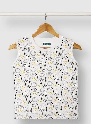 Boys Printed Comfy Casual T-Shirt Yellow / Black 