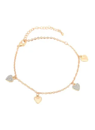 Hear Shape Metal Anklet 