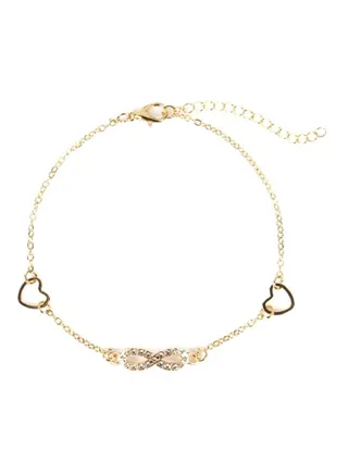Metal Stone Studded Anklet 