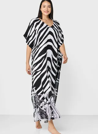 Printed Beach Cover-up 