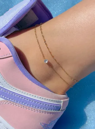 Unconditional Lovin' Anklet - Silver 