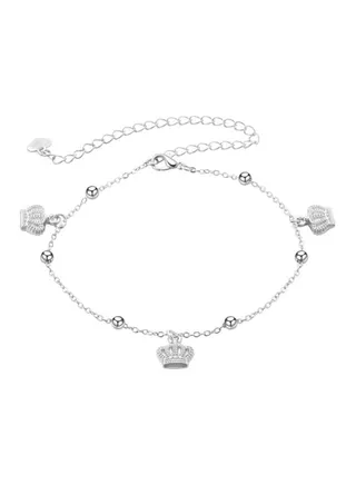 Three Crown Pattern Anklet 