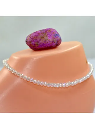 4ml Transparent Crystals Anklet 