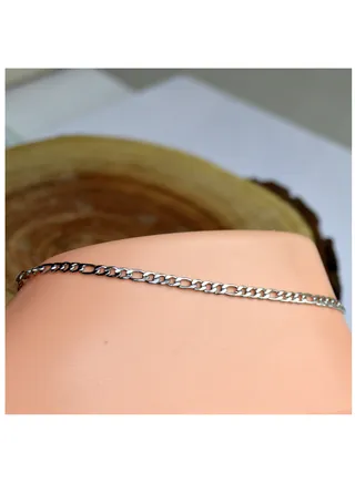 ٍSilver Stainless Steel Anklet 