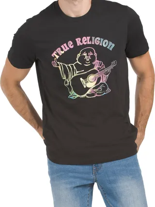 Tie Dye Print Buddha Tee