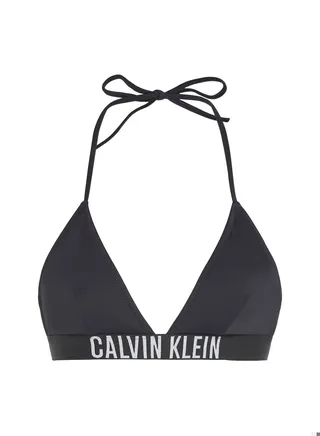 Women's Triangle Bikini Top - Intense Power, Black 