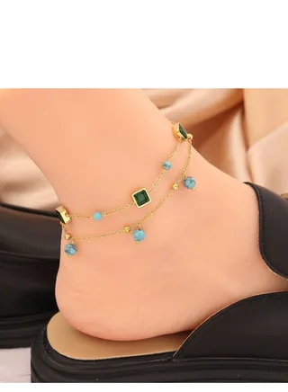 Arrow anklet for women made of beads 