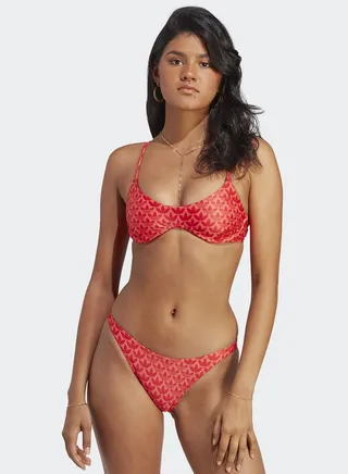 Monogram Swim Top