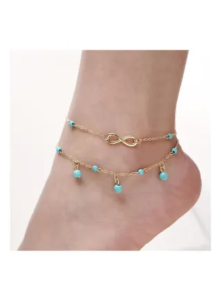 Multi-layer Infinity Anklet 