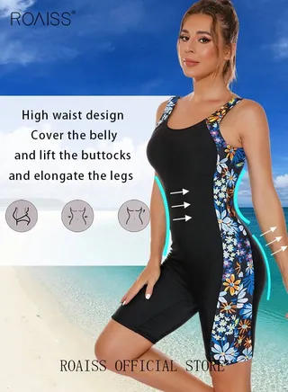 Women One Piece Backless Swimsuit Color Block Surf Clothes Sleeveless Swimwear Conservative Beachwear Bathing Suit Sports Suits Jumpsuit 