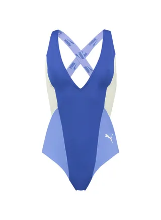 Swim Womens One Piece Plunge Swimsuit 