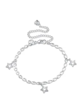 Fashion Heart Pendant Anklet Bracelet Letter Set 