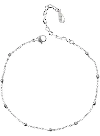 Silver Modern Anklet 
