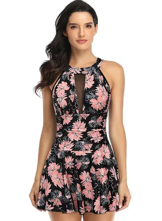 Floral Printed Swimsuit Multicolour 