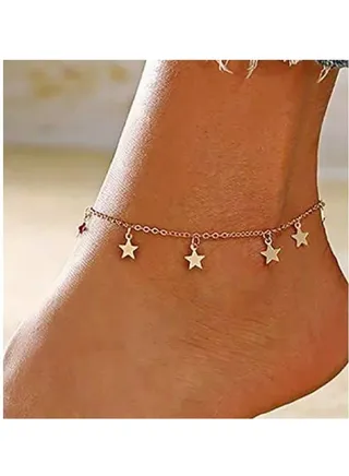 Starry Sky Anklet - Gold undefined shape 