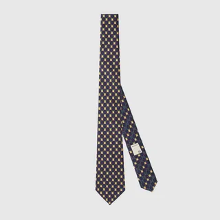 GG animal silk tie