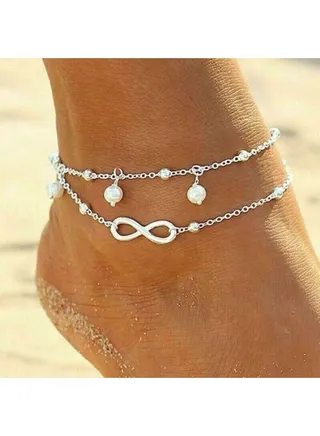 Women Double Ankle Bracelet 