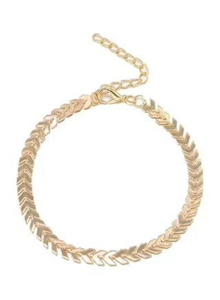 Copper Boho Arrow Anklet 