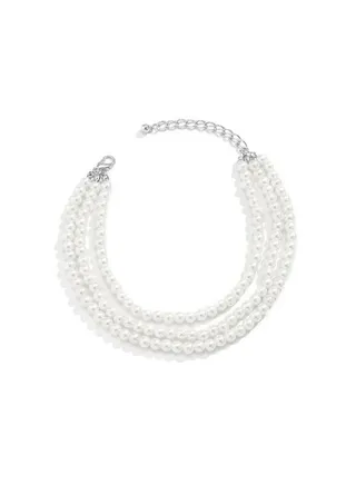 Multi Layer Pearl Chain Anklets 