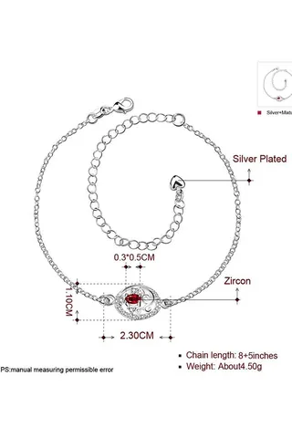 Beautiful Ankle Bracelets Initial Diamond Anklets For Women Spa006C 