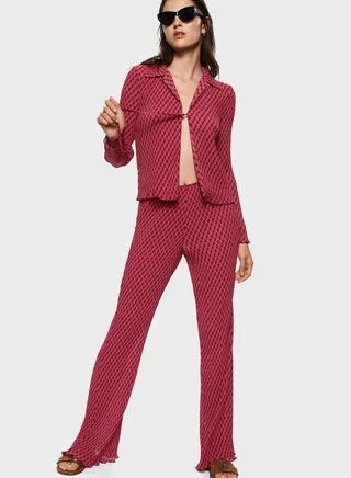 Printed Flared Pants 