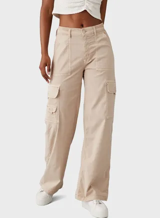 High Waist Cargo Pants 