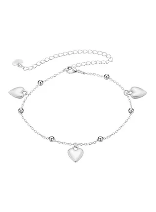 Three Heart Pattern Anklet 