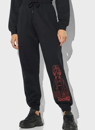 Printed High Waist Pants 