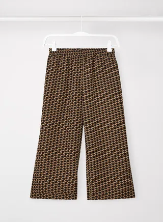 Printed Wide Leg Pants 