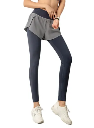 2-In-1 Sports Pants Blue/Grey 