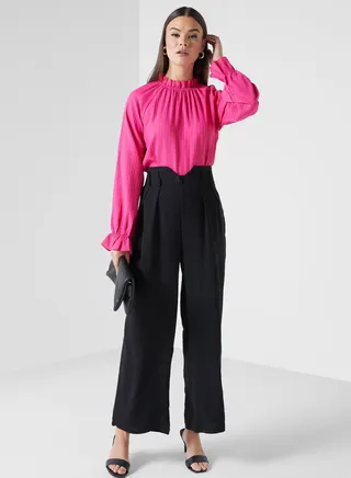 High Waisted Tailored Pants