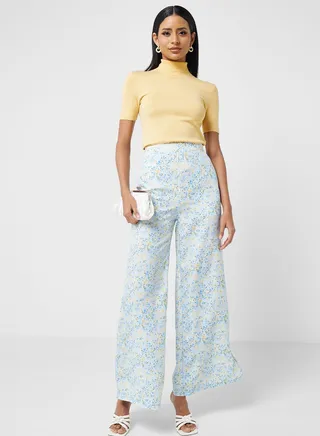 Printed Flared Pants 