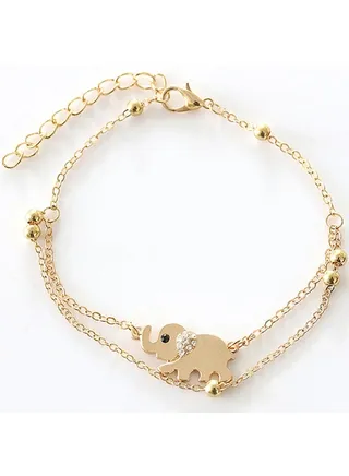Baby Elephant Design Anklet 