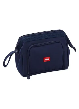 Large-capacity Double-layer Canvas Pencil Case Multi-functional Portable Pencil Case  Student Pencil Case 