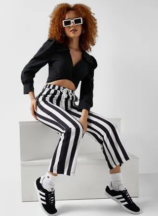 Contrast Stripe Pants 