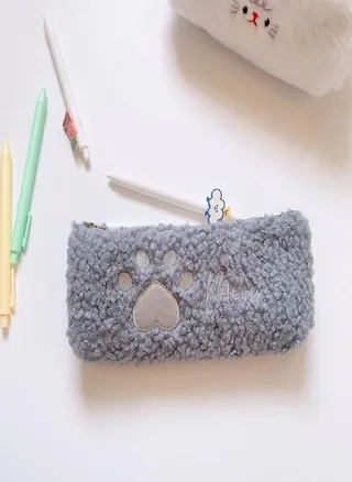 Cute Cartoon Cat Claw School Office Supplies Stationery Storage Tool Cosmetic Bag Cosmetic Pencil Case 