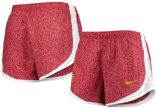 Nike Women's Cardinal and White Usc Trojans Performance Tempo Shorts