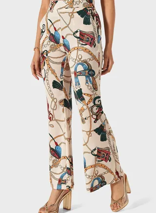 Pocket Detail Flared Pant 