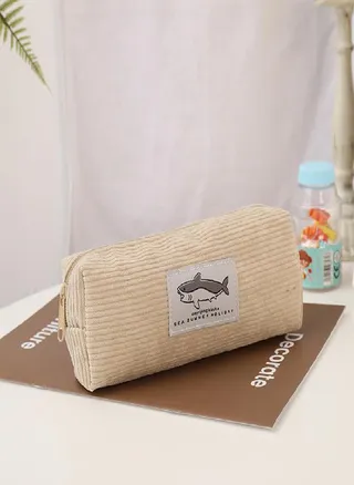 Pencil Case Corduroy Pen Stationery Large Capacity Pencilcase Trousse School Supplies Pouch 