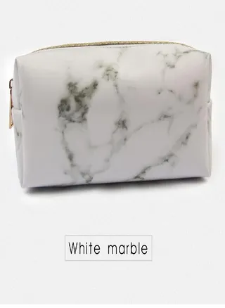 Big Capacity Marble Pencil Box PU Leather Pencil Case Pencil Bag Stationery School Supplies 