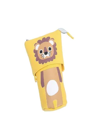 Gift Animal Pull-Down Korean Style Stationery Bag Pencil Case Pencil Pouch Desktop Storage Bags 