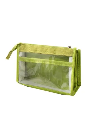 1PC Aesthetic Six Layer Pen Storage Bag Large Capacity Stationery Supplies Pencil Case Transparent 