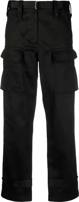 High-Waisted Cropped Trousers