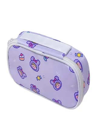 Desktop Storage Bags Student Large Capacity Stationery Bag Pencil Pouch Cosmetics Bag Pencil Case 