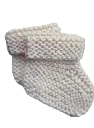 SMA Knit Crochet Baby Booties Newborn Socks-Handmade Shoes Deep Baby Booties for Newborn and Infant- Hand Knitting Crochet for Boy and Girl for Winter 