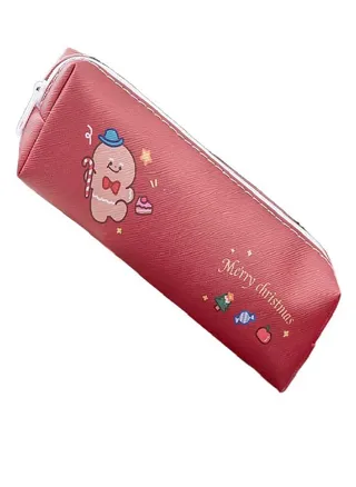 Man Snowman Pencil Pouch Storage Bag Cartoon Pencil Case  Pencil Bag Student Gift 