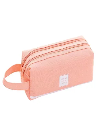 Sagit Brief Style  Color Large Capacity Pen Pencil Bag Stationery 