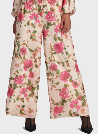 Sequined High Waist Pants 