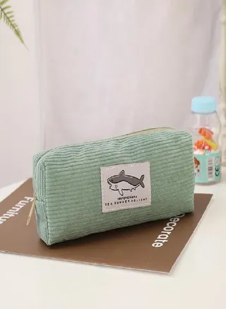 Pencil Case Corduroy Pen Stationery Large Capacity Pencilcase Trousse School Supplies Pouch 