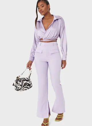 High Waist Wide Leg Pants 